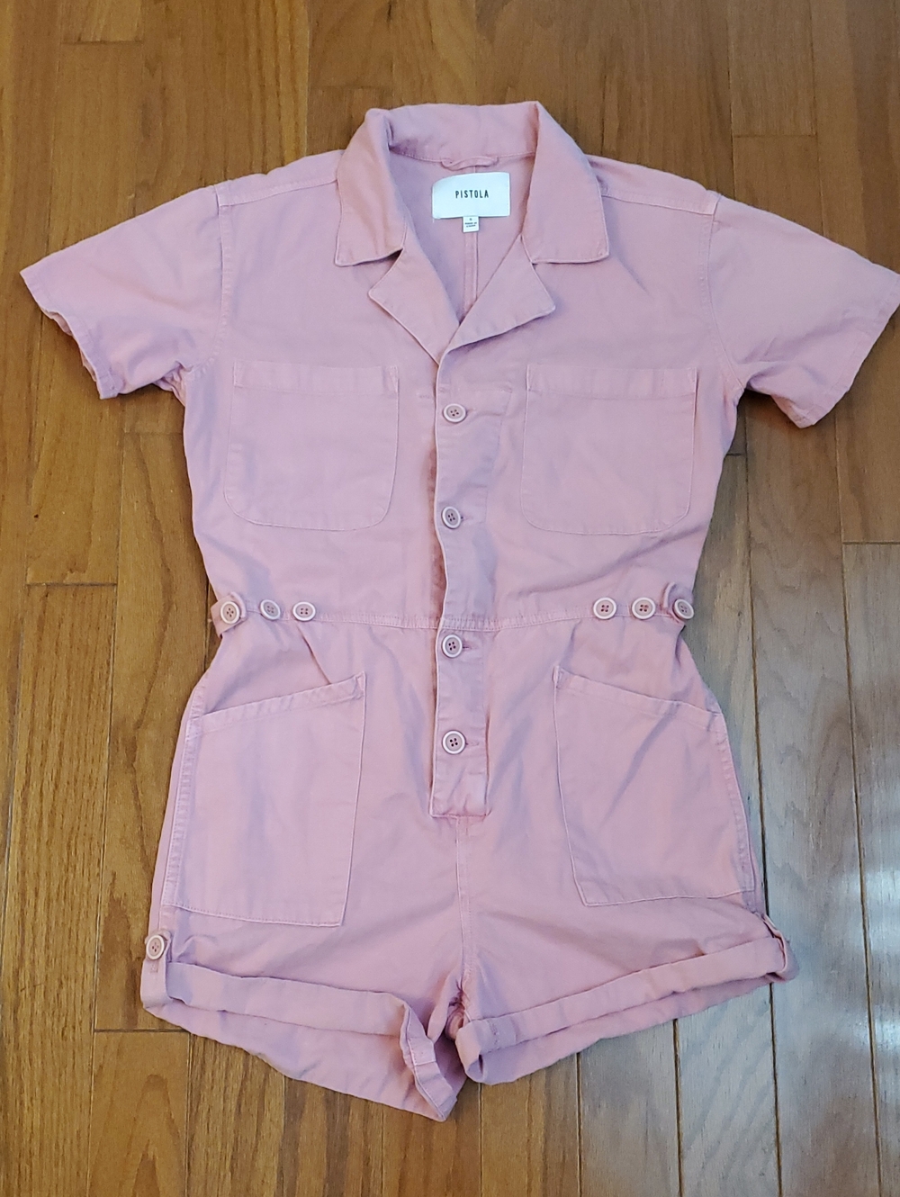 Pistola Parker romper in flamingo Pink Size Small
